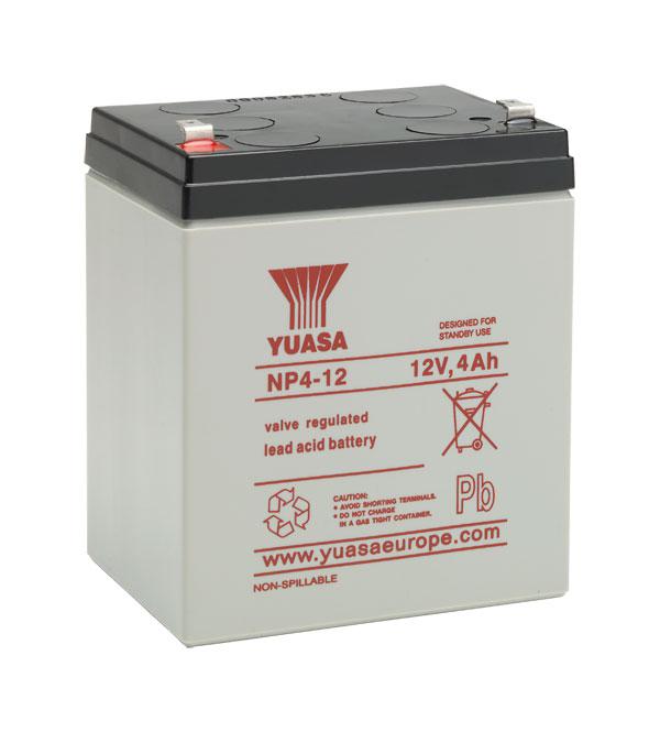 Batería 12v/4Ah Marca YUASA Modelo NP4-12
