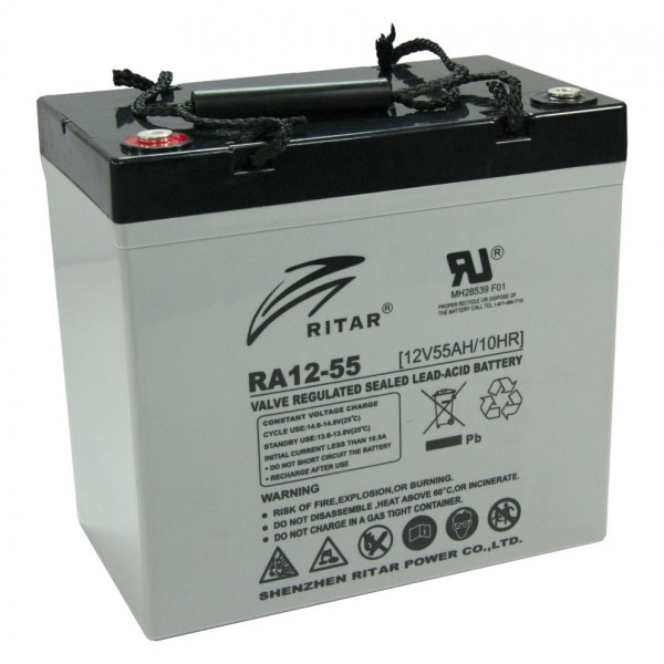 Batería 12v/55Ah Marca RITAR Modelo RA12-55
