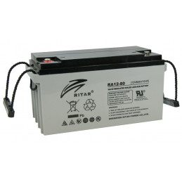 Batería 12v/80Ah Marca RITAR Modelo RA12-80