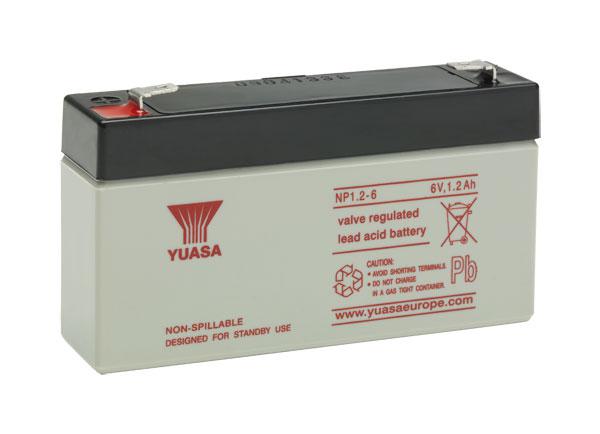 Batería 6v/1.2Ah Marca YUASA Modelo NP1.2-6